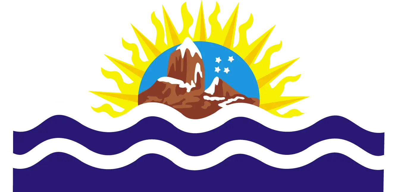 Sun Rising Over Mountains and Waves