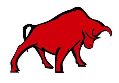 Powerful Red Bull Illustration