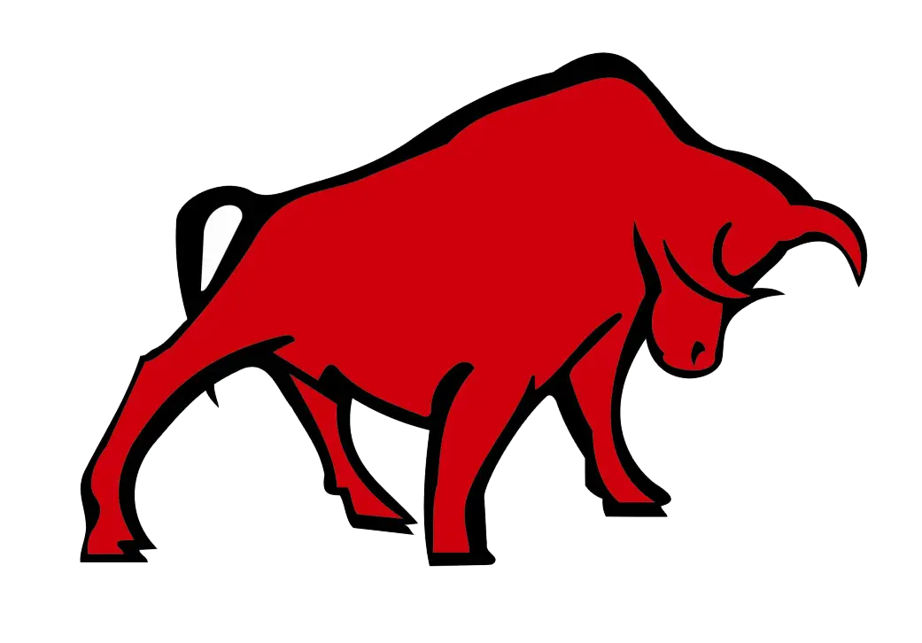 Powerful Red Bull Illustration
