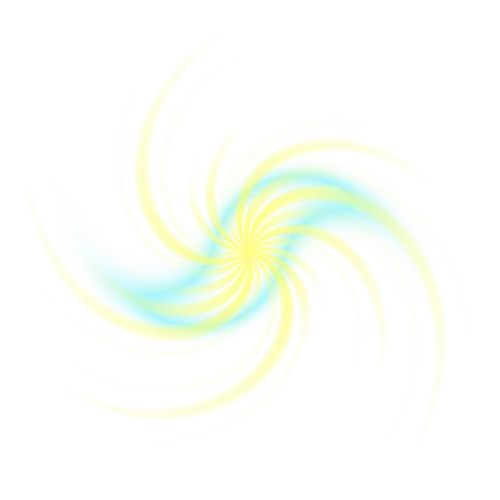 Yellow and Blue Swirl Illustration