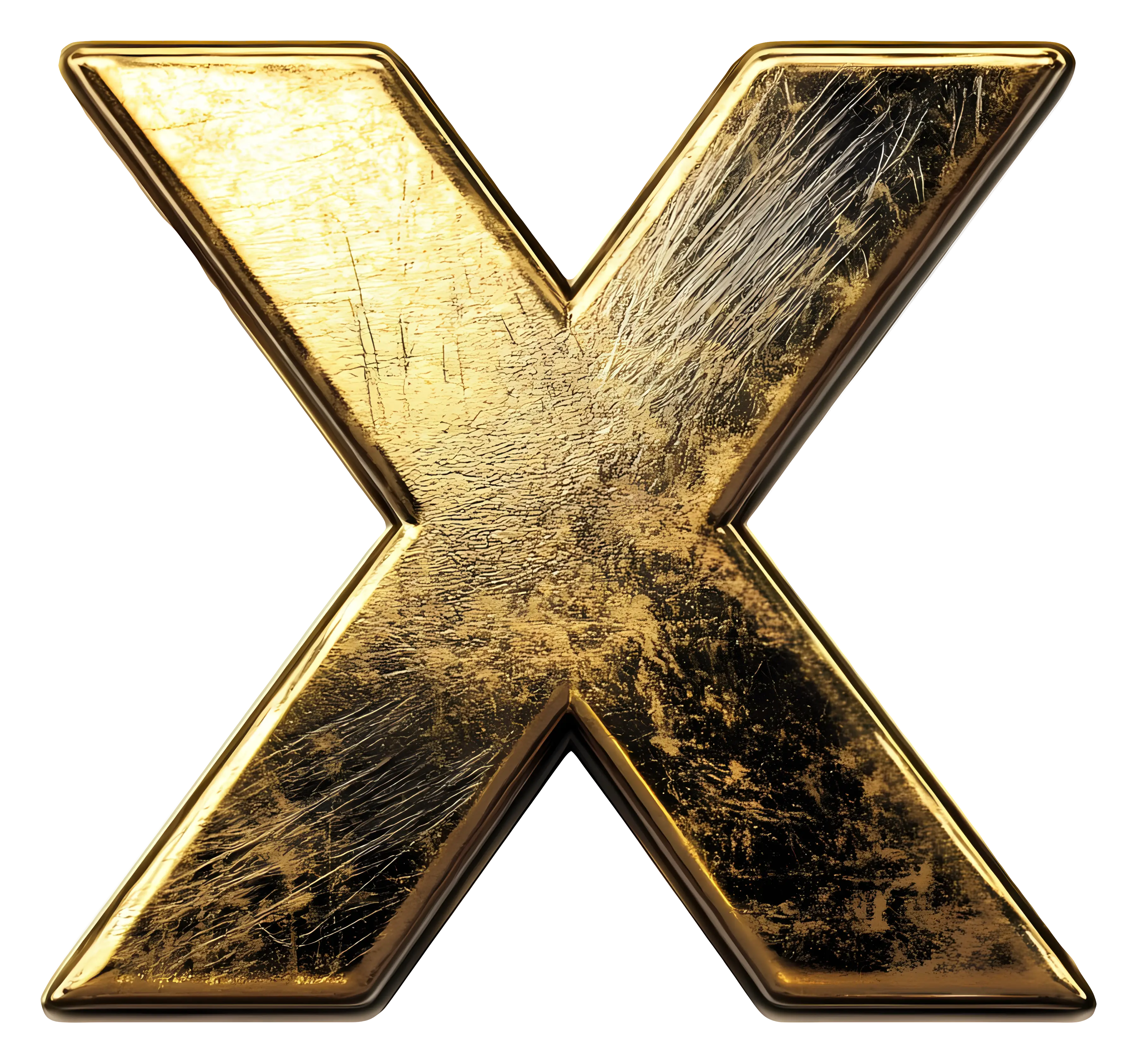 Golden X Symbol