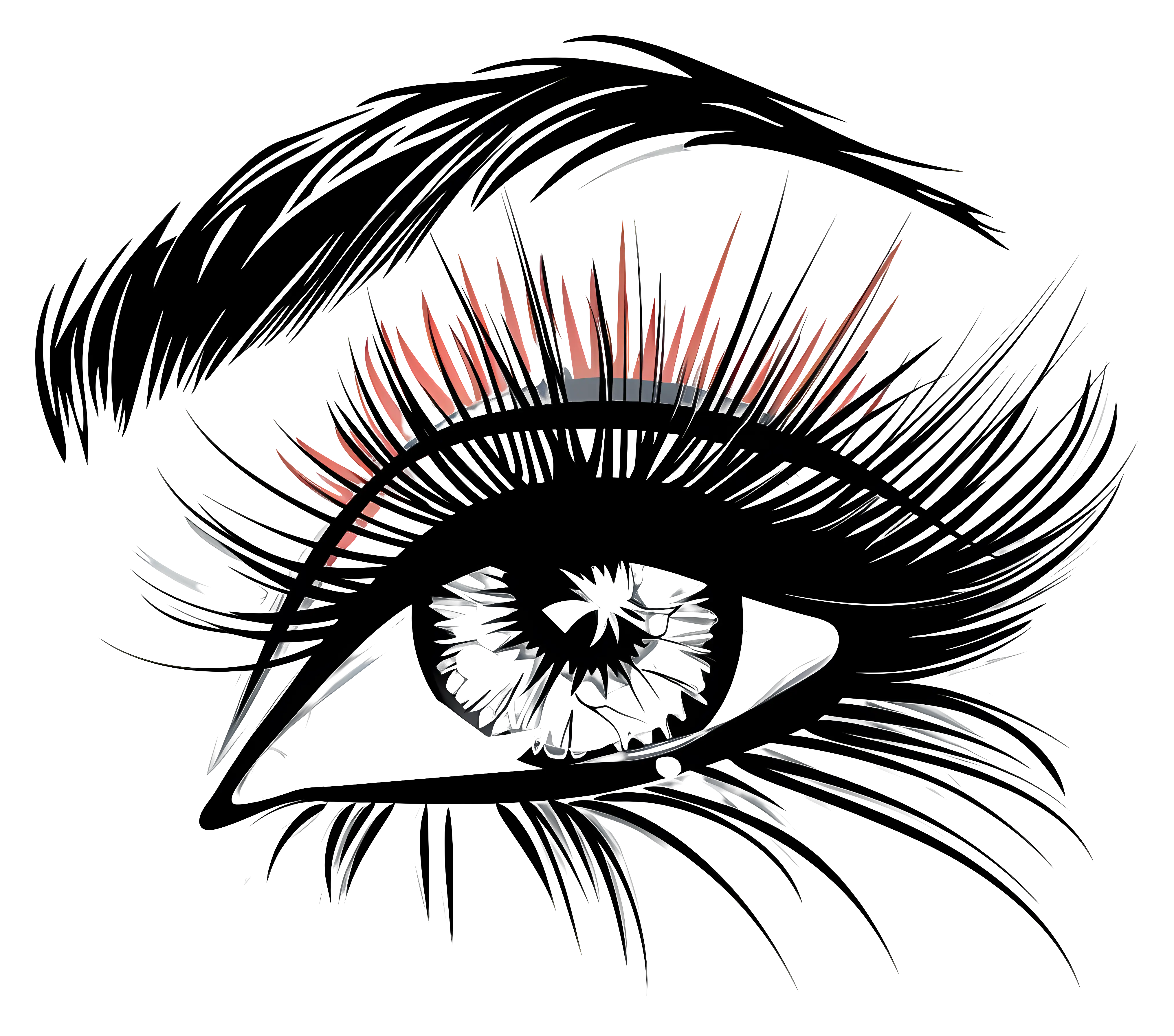 Artistic Eye Closeup Illustration