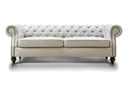 White Tufted Sofa for Luxurious Interiors