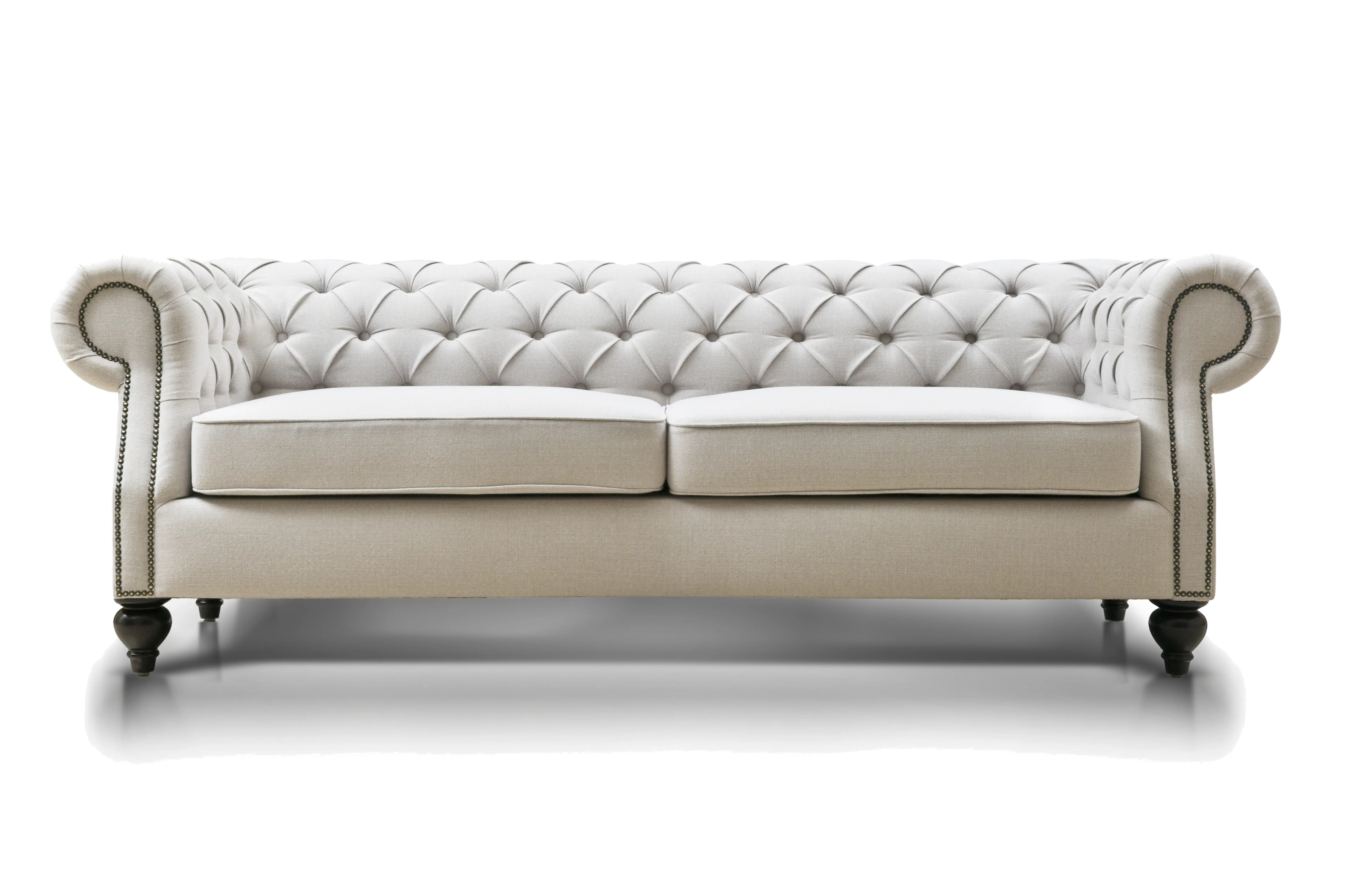 White Tufted Sofa for Luxurious Interiors