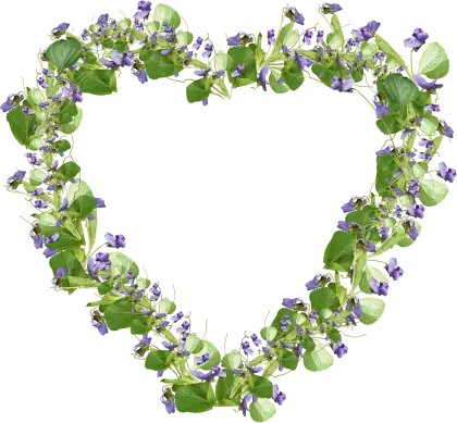 Heart-Shaped Floral Wreath Design