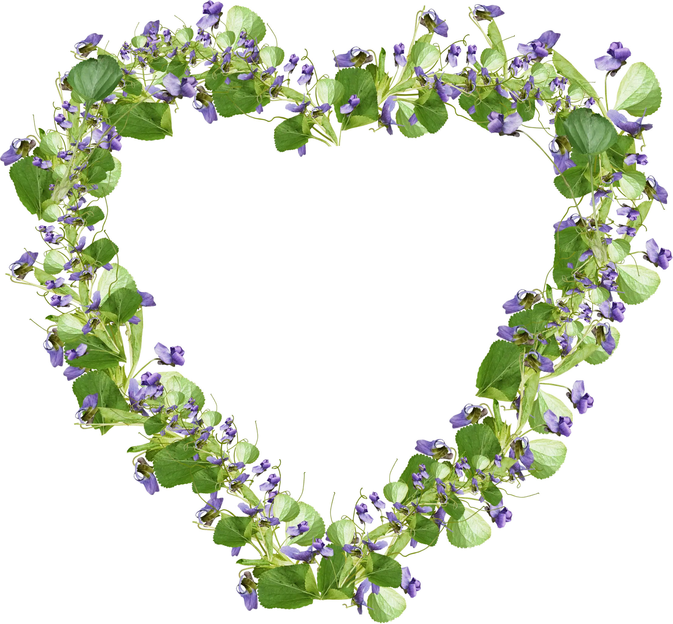 Heart-Shaped Floral Wreath Design