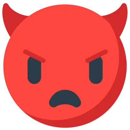 Angry Red Devil Emoji