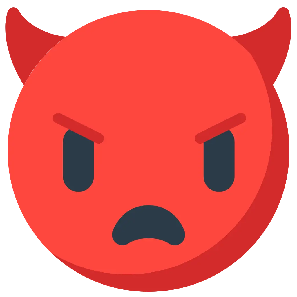 Angry Red Devil Emoji