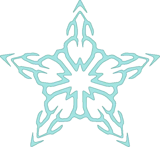 Intricate Blue Snowflake Design