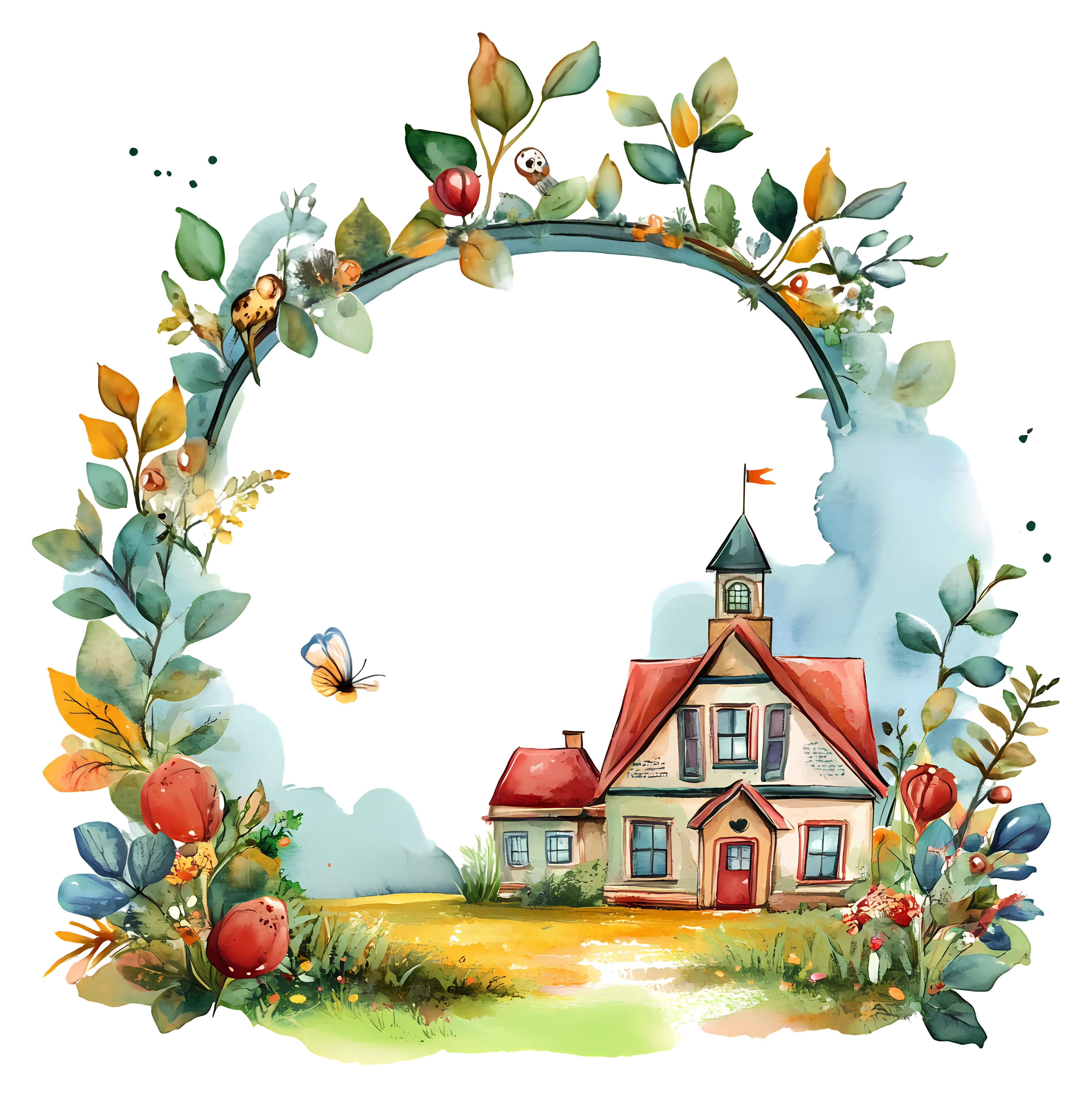 Small Cute Doodle House