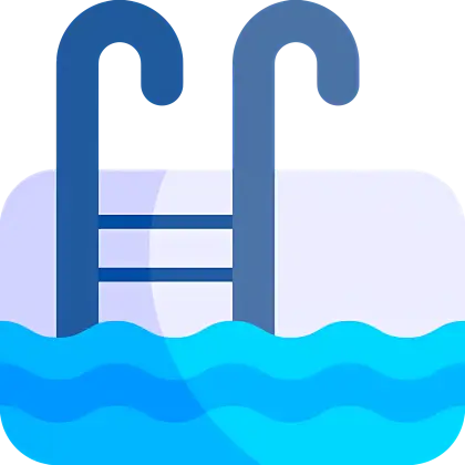 Swimming Pool with Ladder Illustration