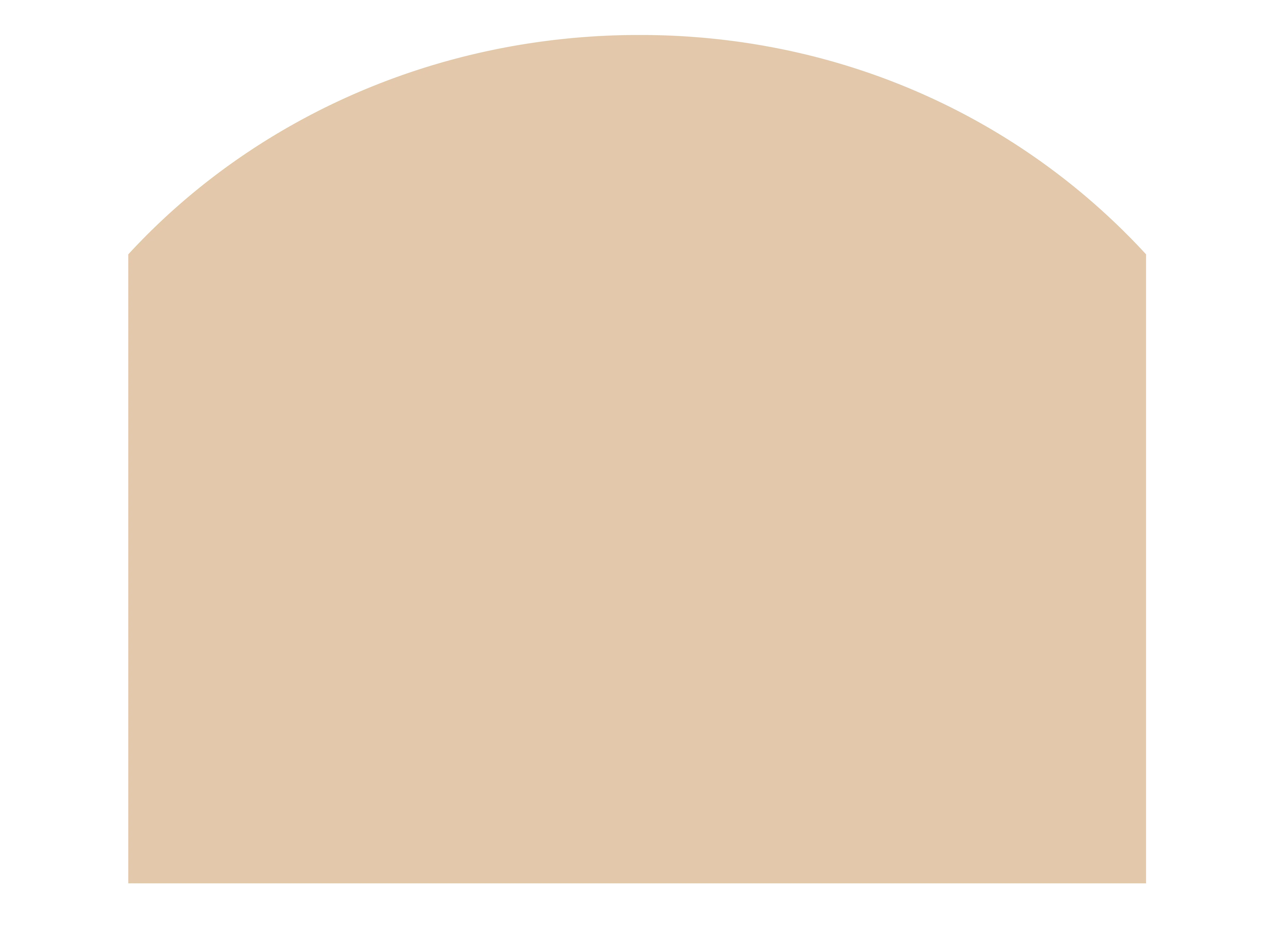 Beige Abstract Shape
