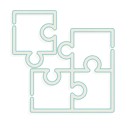 Puzzle Pieces Outline Illustration