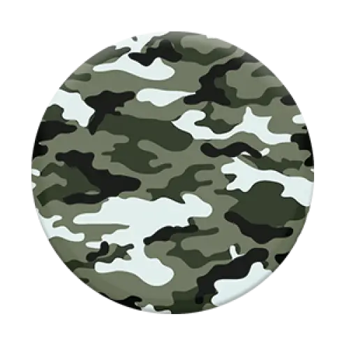 Green Camouflage Circle Pattern