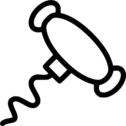Corkscrew Line Icon for Kitchen Tools