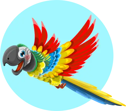 Bright and Colorful Parrot Illustration