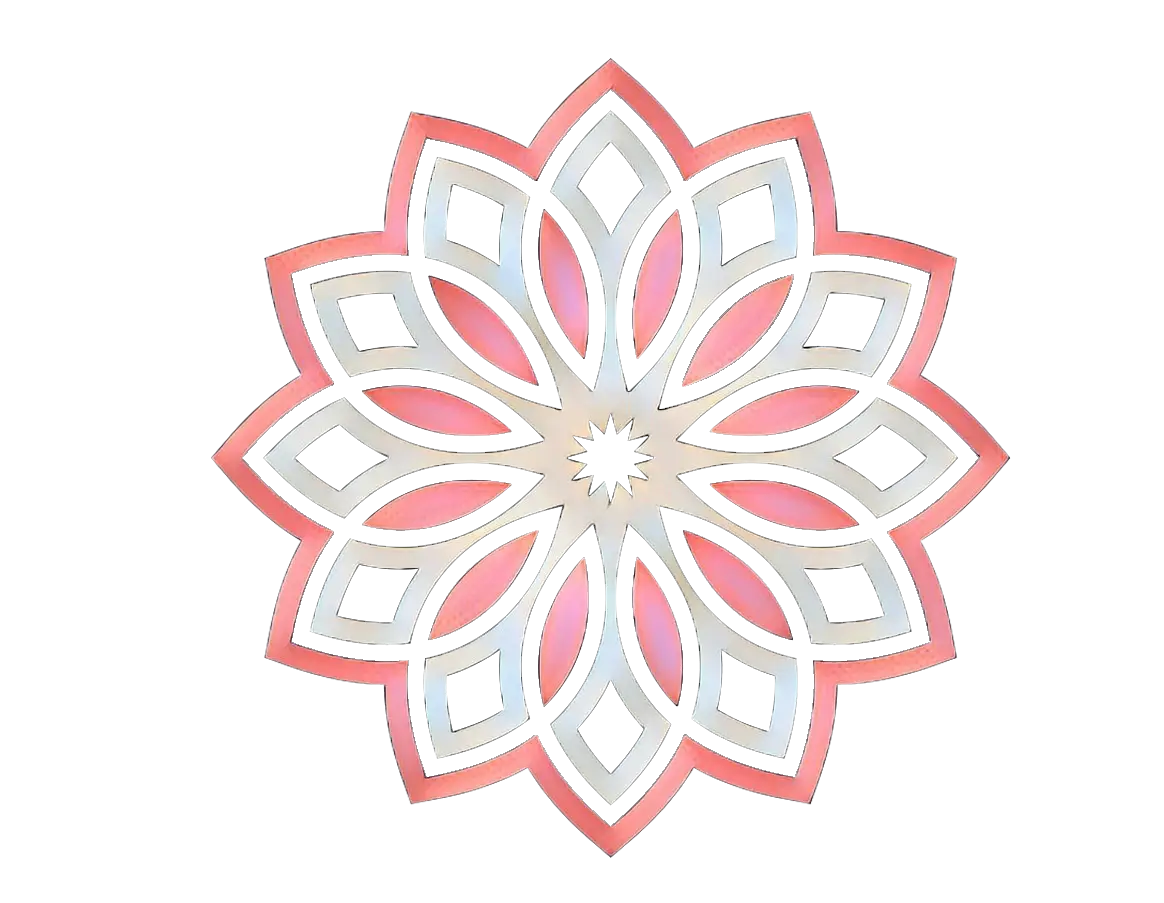 Pastel Floral Mandala Illustration