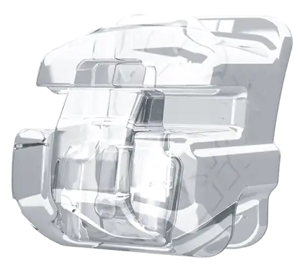 Transparent Orthodontic Bracket for Teeth Alignment