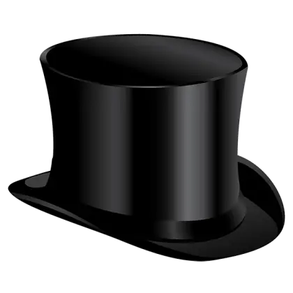 Classic Black Top Hat in Dapper Style