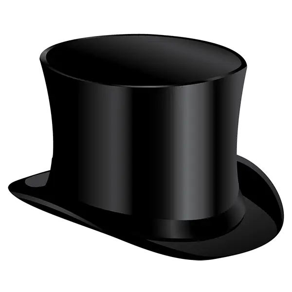Classic Black Top Hat in Dapper Style