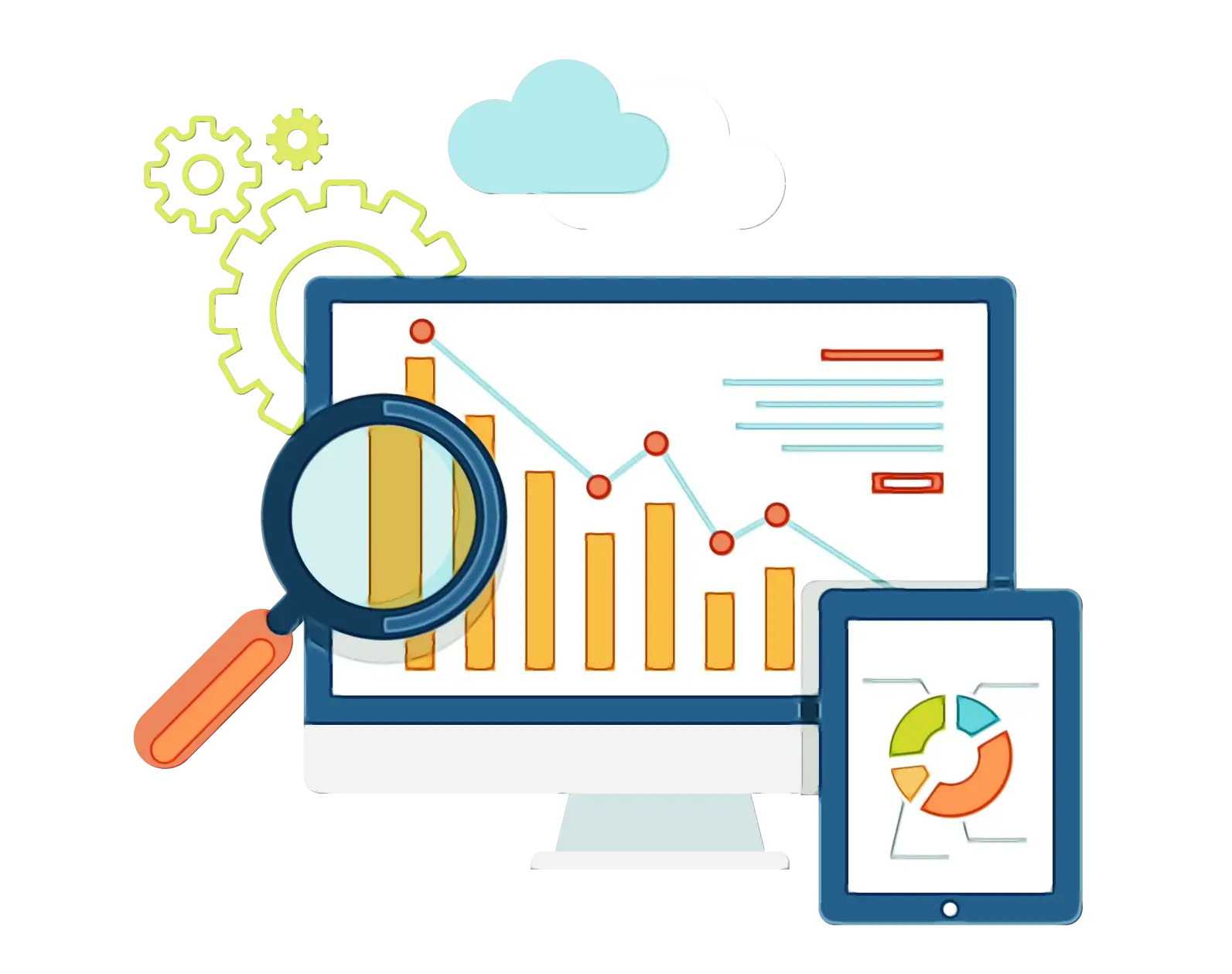 Data Analytics and Visualization Illustration