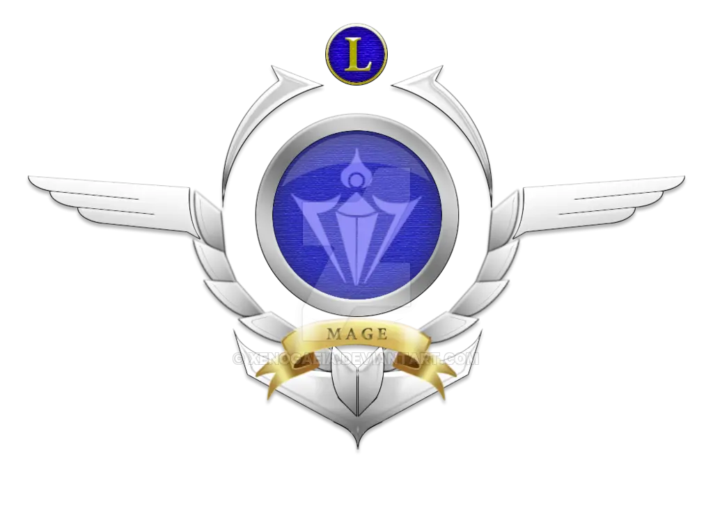 Mage Emblem with Wings