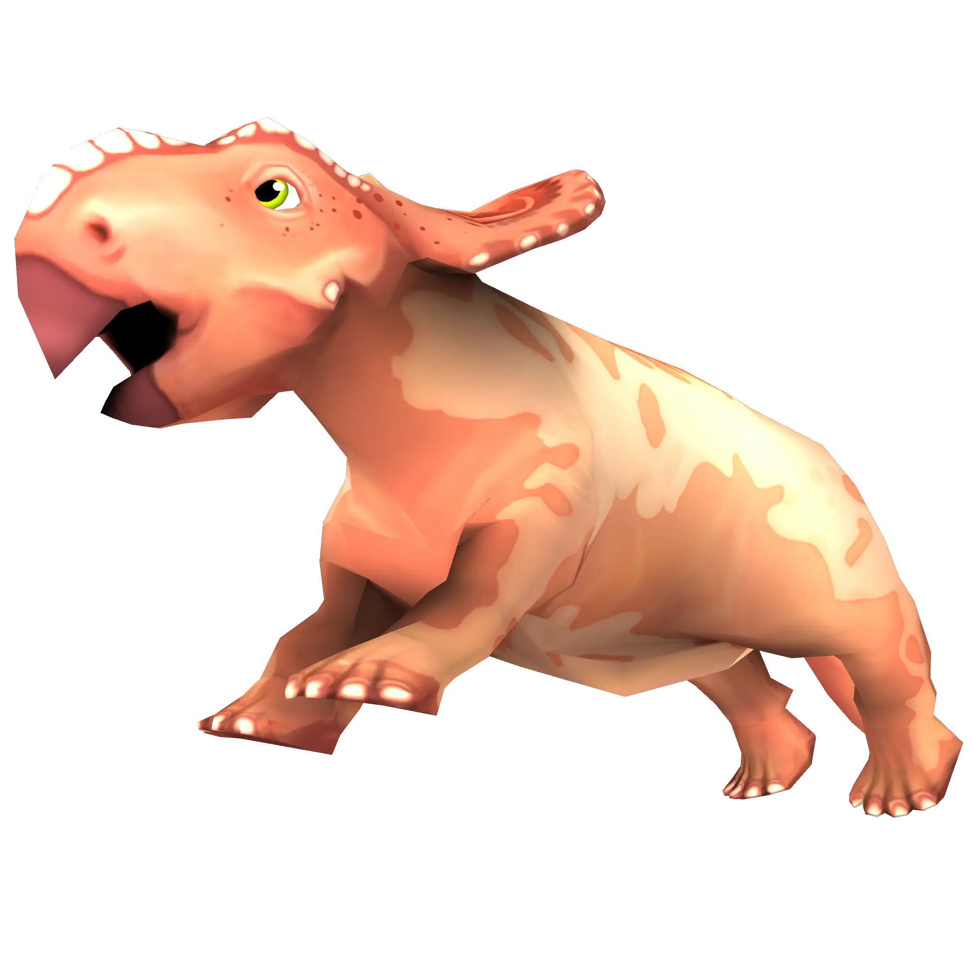 Cartoon Prehistoric Animal with Playful Look