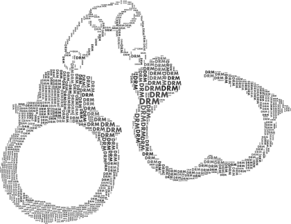 Typographic Handcuff Illustration