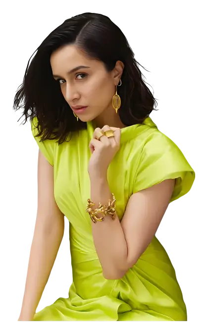Stylish Woman in Green Dress