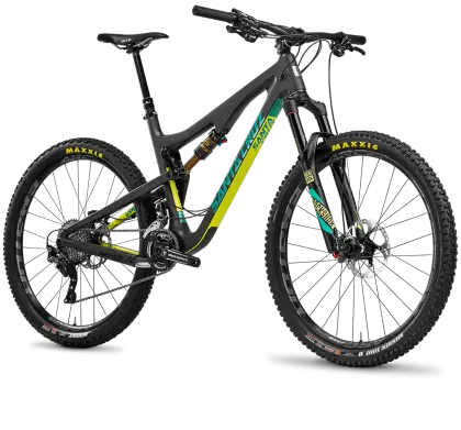 Gray and Green Contemporary Mountain Bike