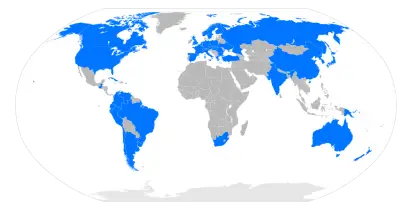 Blue and Grey World Map Illustration