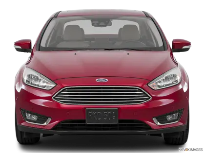 Red Sedan Front View