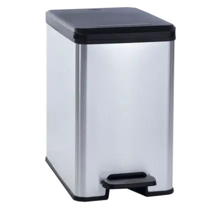 Stainless Steel Trash Can with Step Pedal