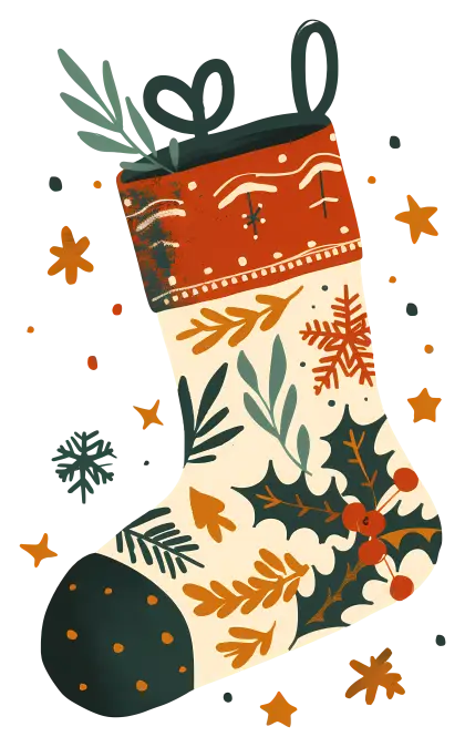 Festive Christmas Stocking