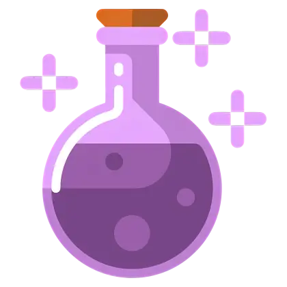 Purple Potion Bottle