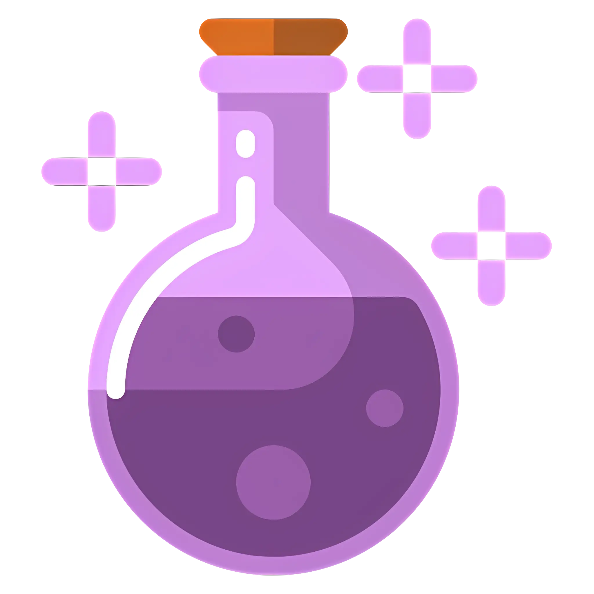 Purple Potion Bottle