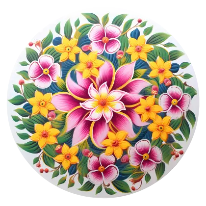 Vibrant Floral Pattern Artwork