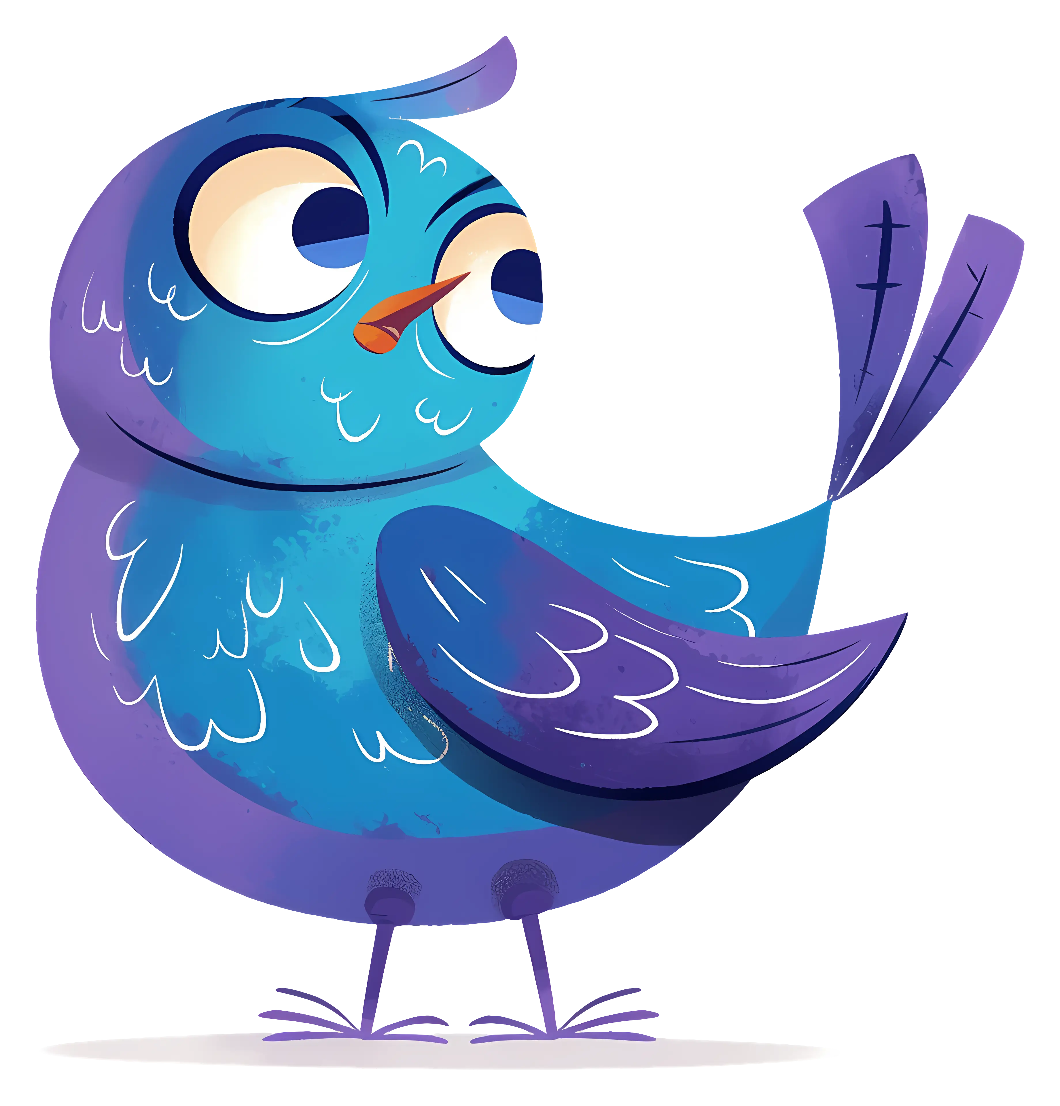 Colorful Cartoon Bird