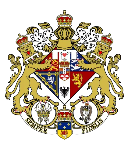 Intricate Royal Family Crest with Decorative Elements
