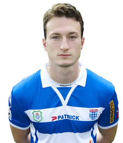 Soccer Player in Blue Jersey