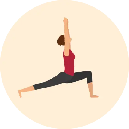 Woman Practicing Yoga Illustration