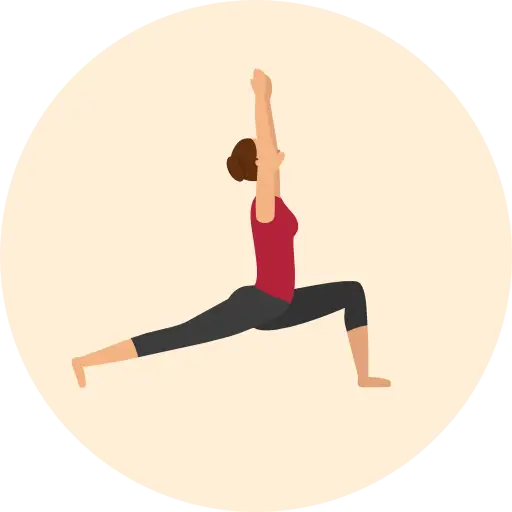 Woman Practicing Yoga Illustration
