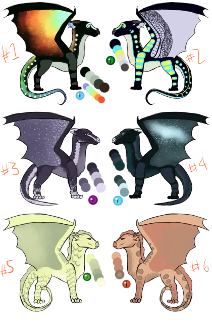 Colorful Dragon Illustrations