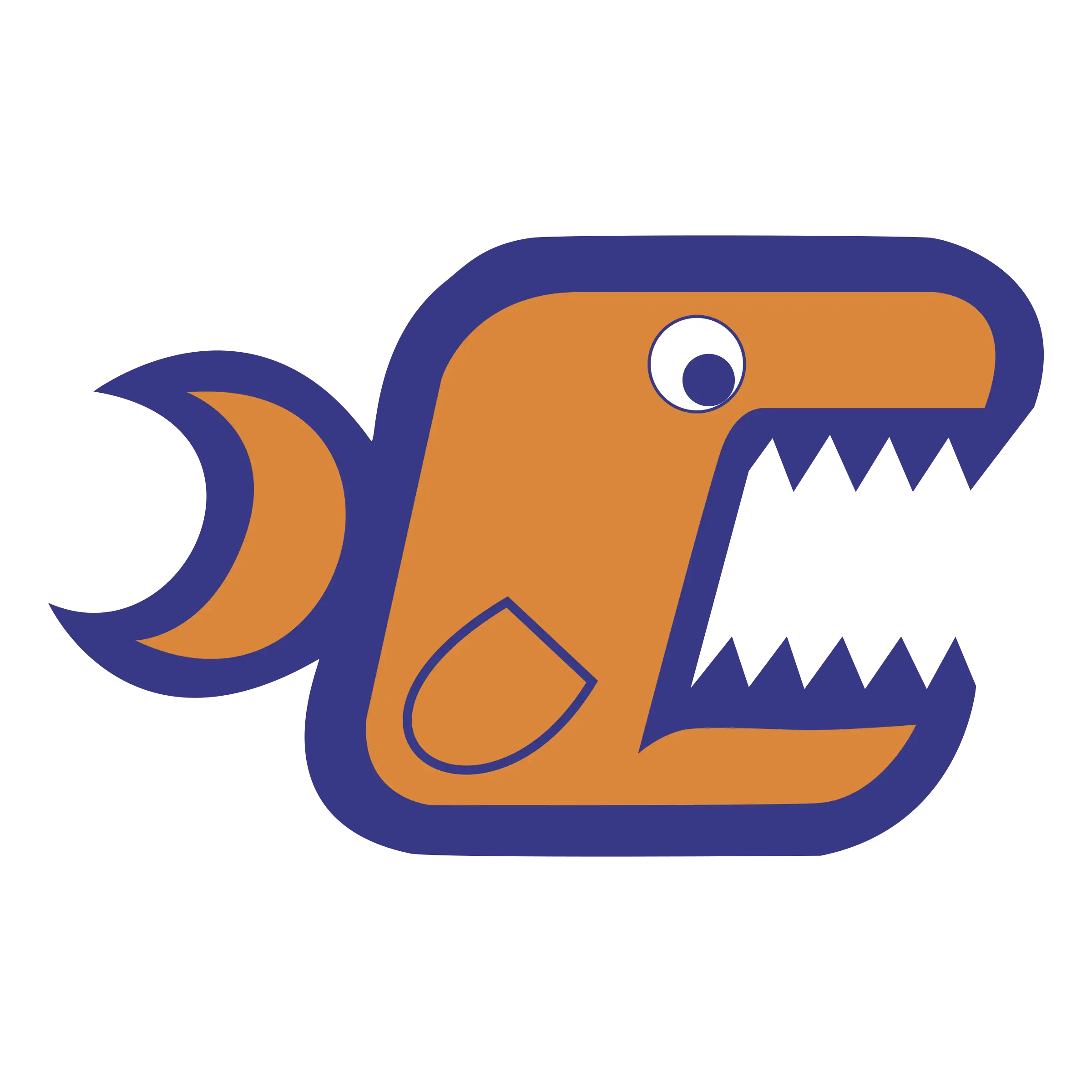 Cute Orange Fish Cartoon