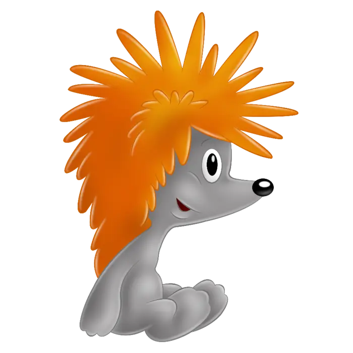 Cute Cartoon Hedgehog Illustration