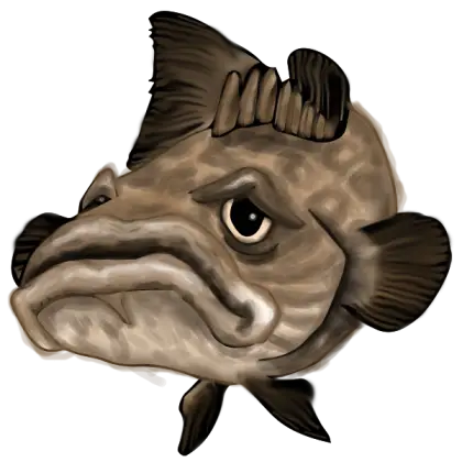 Sad Cartoon Fish
