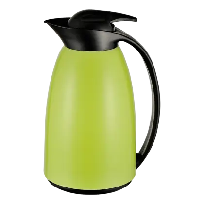 Green Thermos Flask with Black Handle