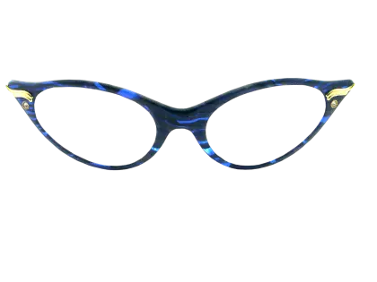 Blue Cat Eye Glasses for Style