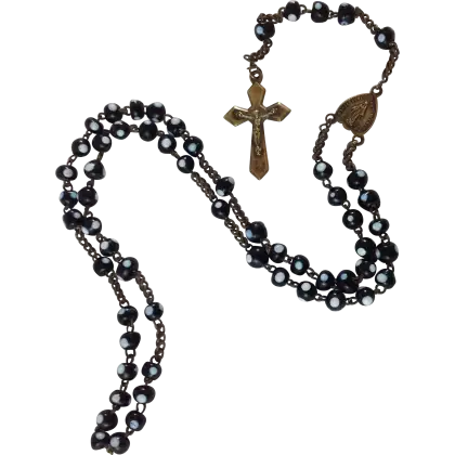 Rosary with Beads and Cross