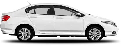 White Sedan Car